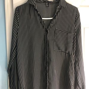 Forever 21 Black and White Stripped Top
